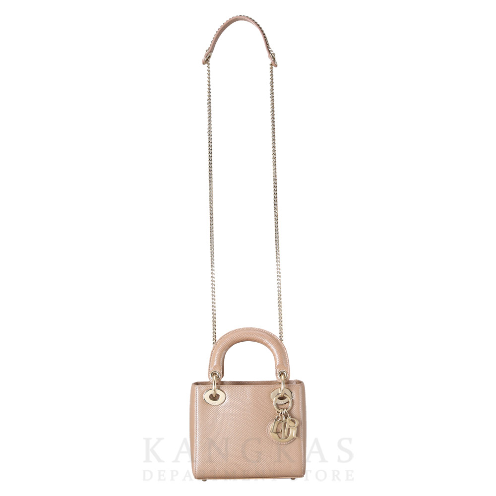 CHRISTIAN DIOR(USED)크리스찬디올 리자드 레이디디올 미니백